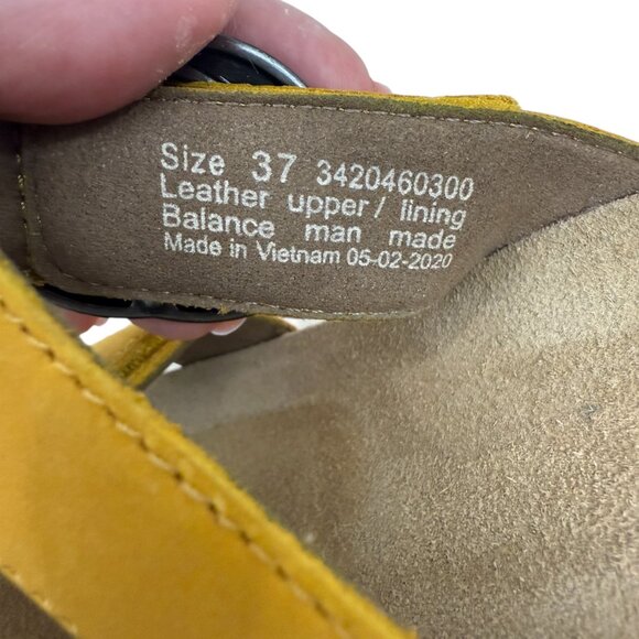 Dansko Susie Mango Milled Nubuck Wedge Women's Sandal Size 37 / 7 - Picture 7 of 9